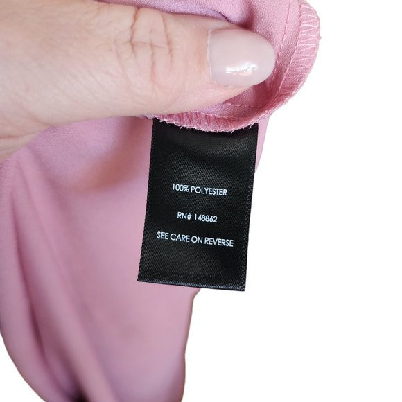 Torrid Harper Womens Pink Georgette Pullover 3/4 Sleeve Blouse Size 3 - Picture 7 of 7